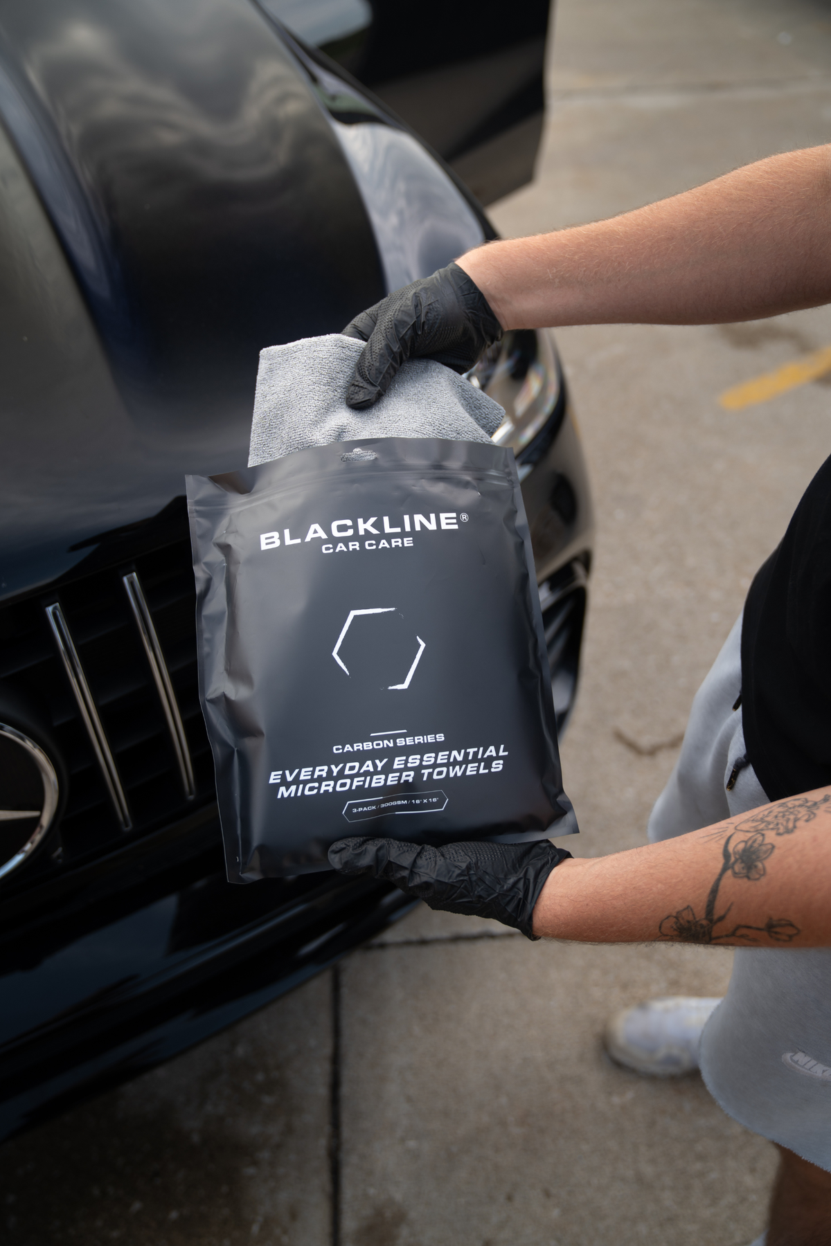 BLACKLINE® Slim Twisted-Loop Microfiber Car Drying Towel