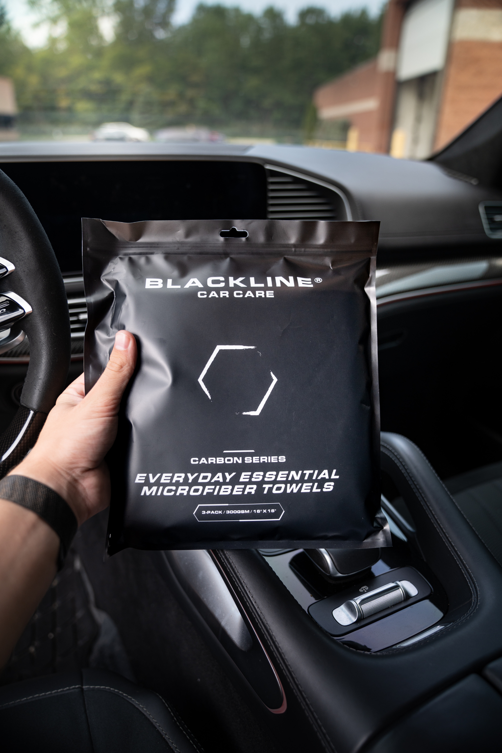 BLACKLINE® Slim Twisted-Loop Microfiber Car Drying Towel