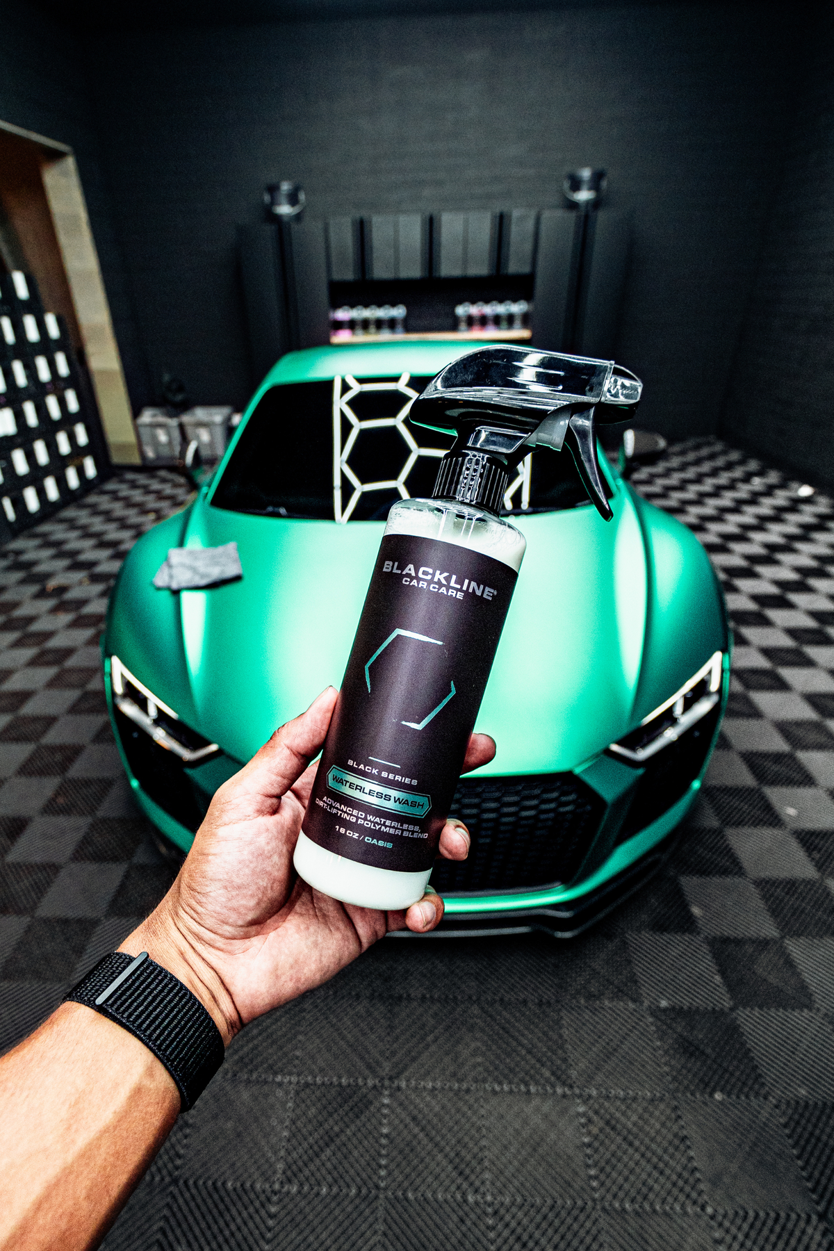 BLACKLINE® Waterless Car Wash Spray – No-Hose Quick Clean