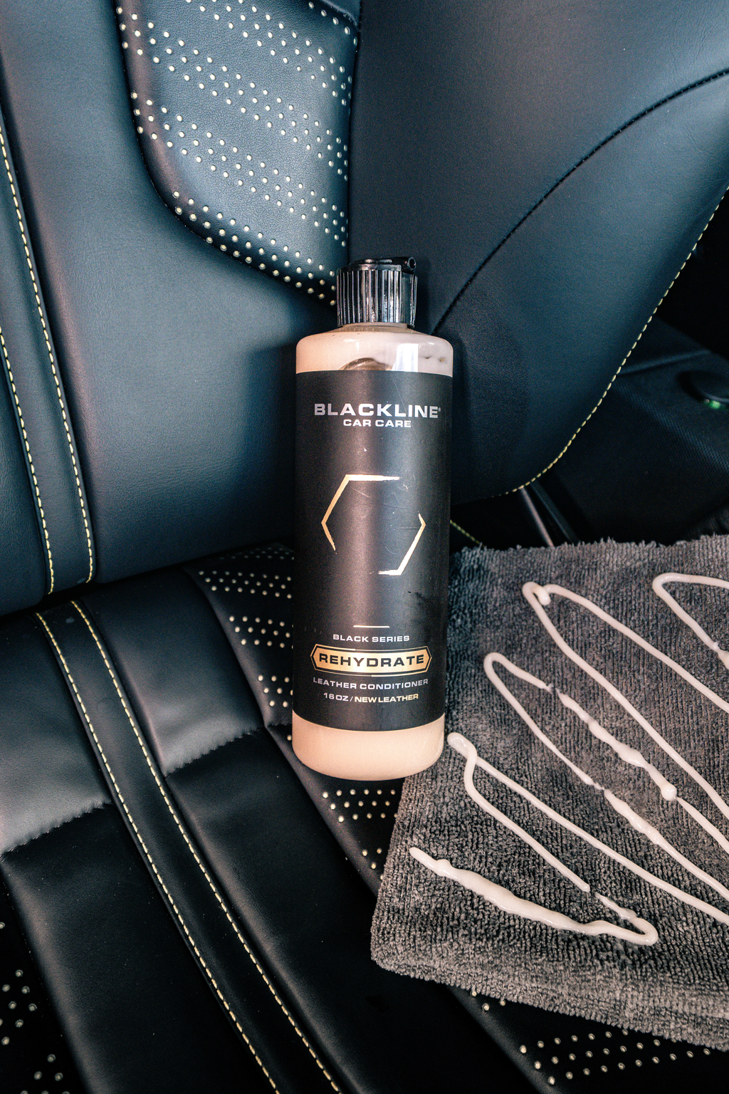 BLACKLINE® Rehydrate Automotive Leather Conditioner & Protectant