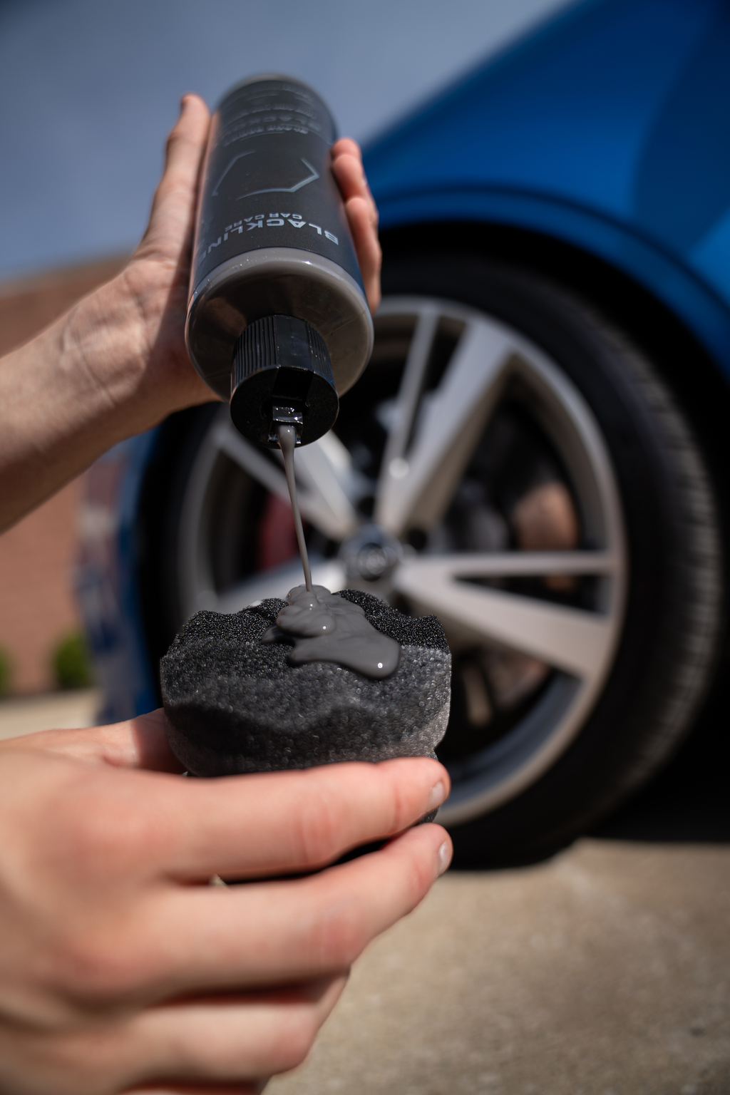 BLACKLINE® Hex Foam Applicator Pad for Car Detailing