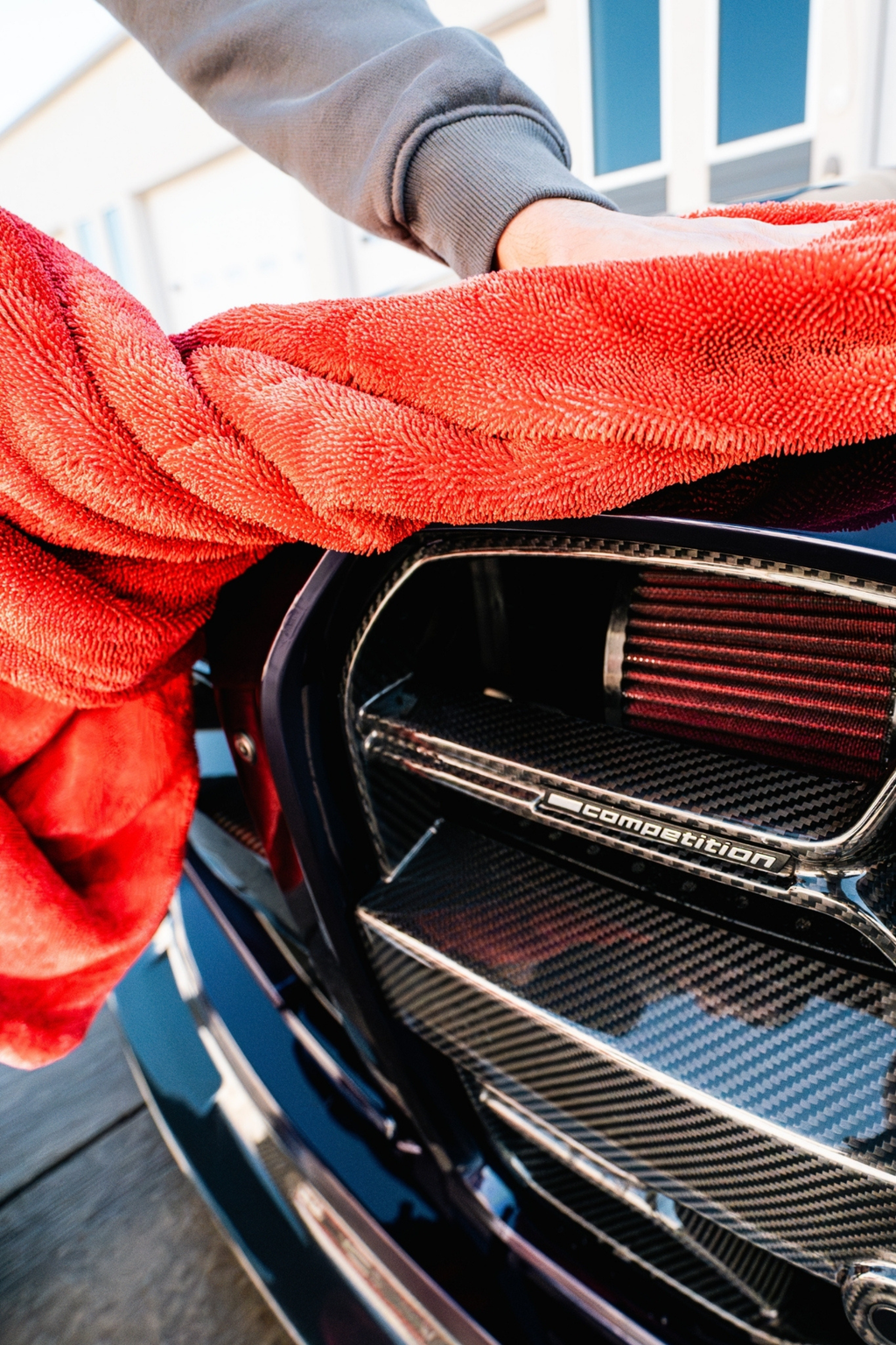 BLACKLINE® 1300 GSM Twisted-Loop Microfiber Car Drying Towel – 2 x 3 ft