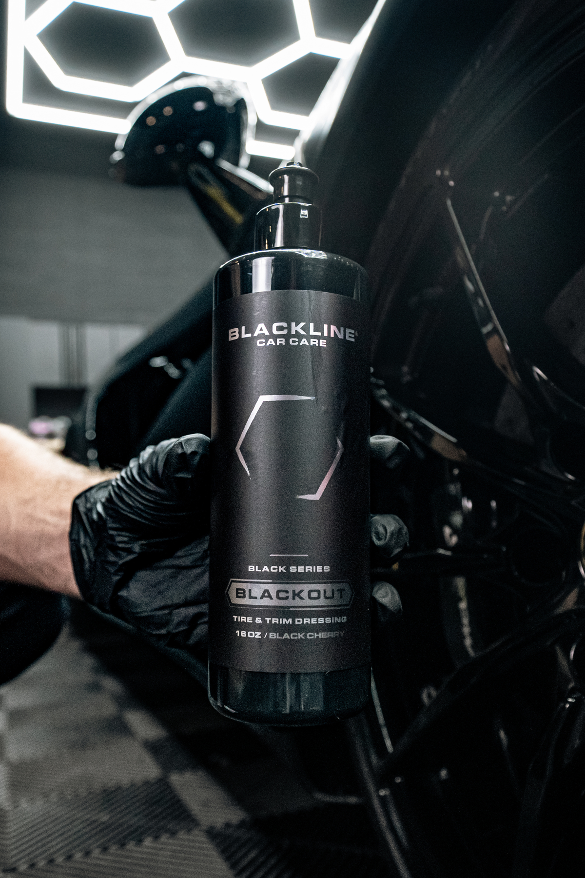 BLACKLINE® Blackout Tire & Trim Dressing – Deep Black Finish