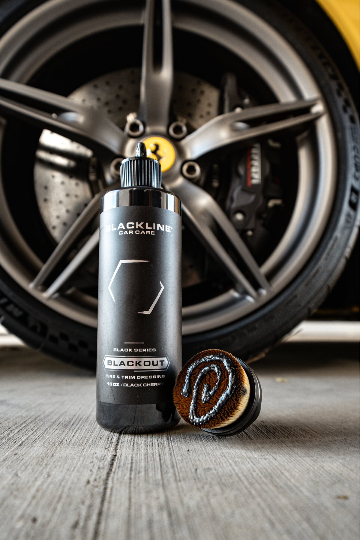 BLACKLINE® Blackout Tire & Trim Dressing – Deep Black Finish