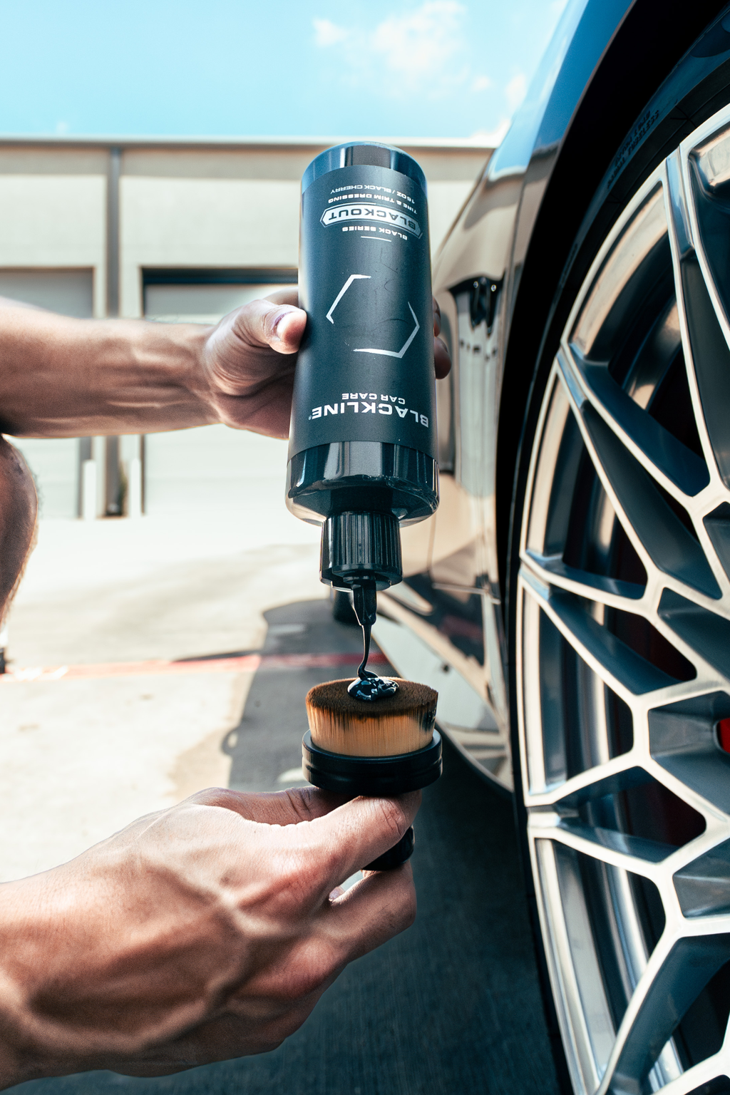 BLACKLINE® Blackout Tire & Trim Dressing – Deep Black Finish