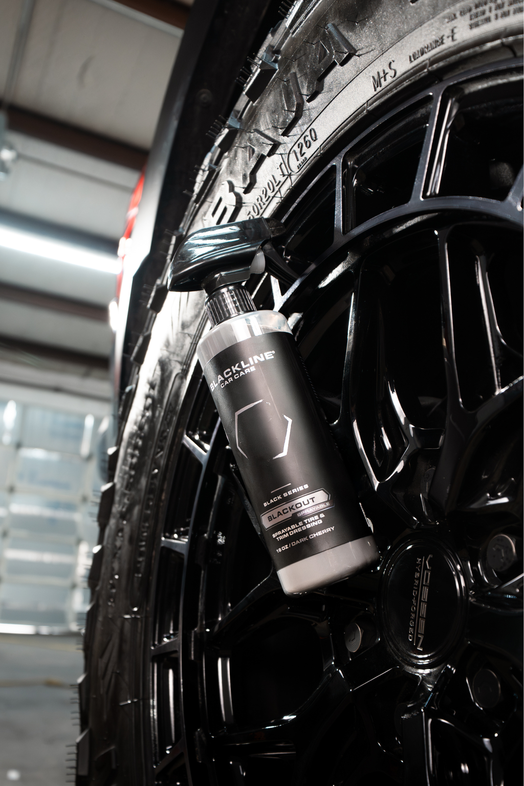 BLACKLINE® Blackout Tire & Trim Dressing – Deep Black Finish