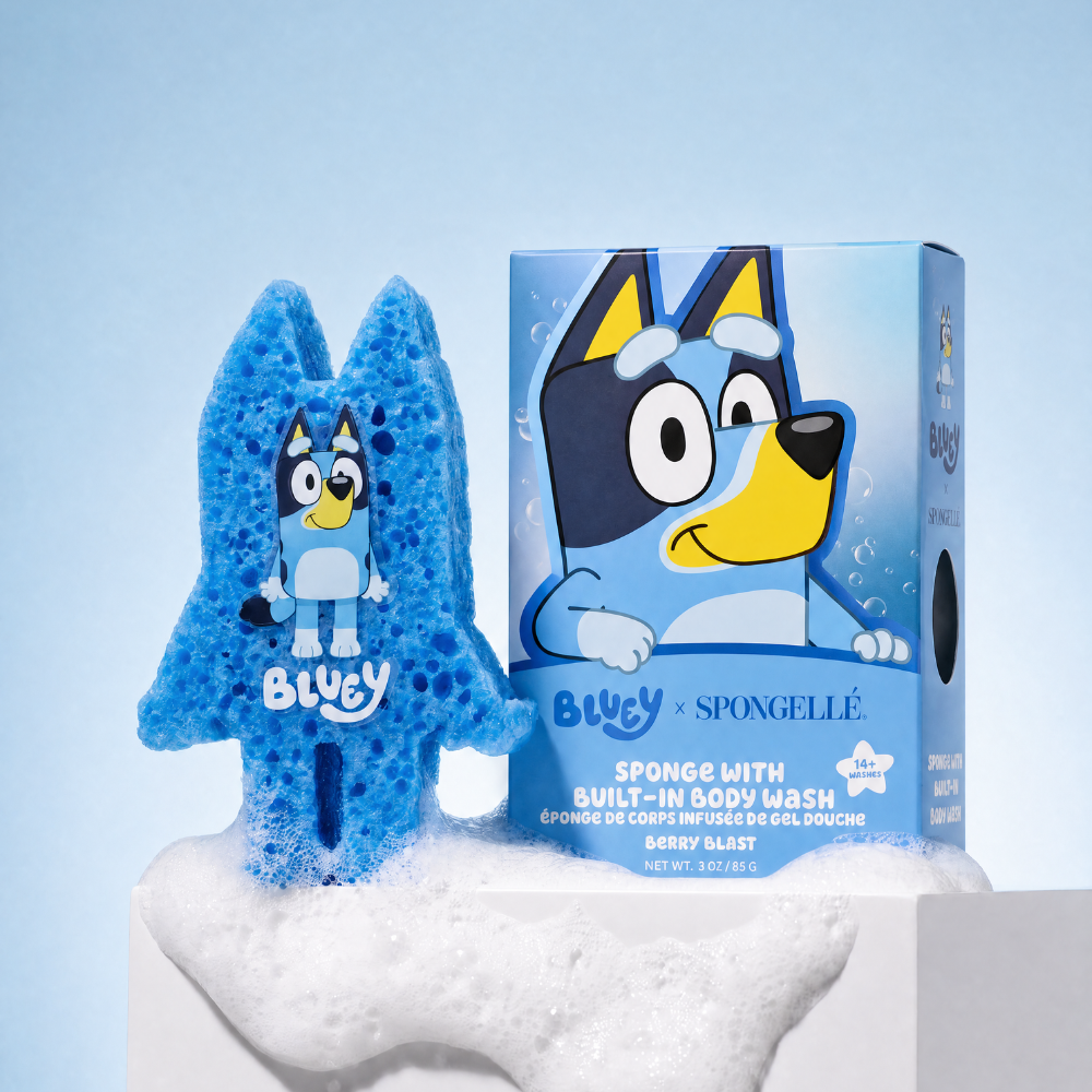 Bluey x Spongellé Berry Blast Kids Body Wash Buffer – 14+ Uses