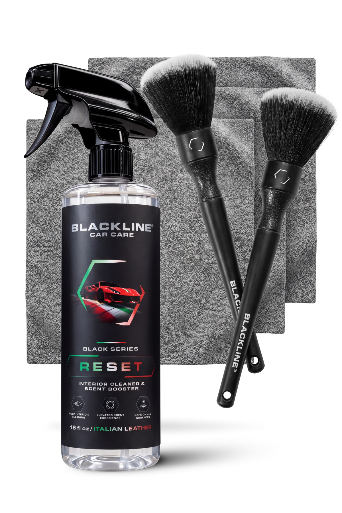 BLACKLINE® Ultra-Soft Car Detailing Brush Set