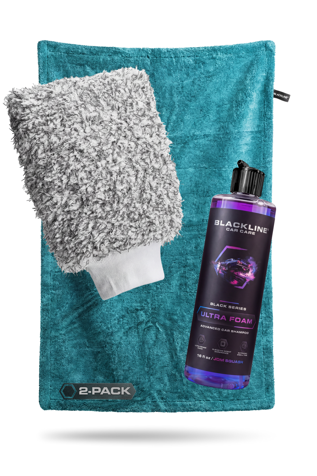 BLACKLINE® 1300 GSM Twisted-Loop Microfiber Car Drying Towel – 2 x 3 ft