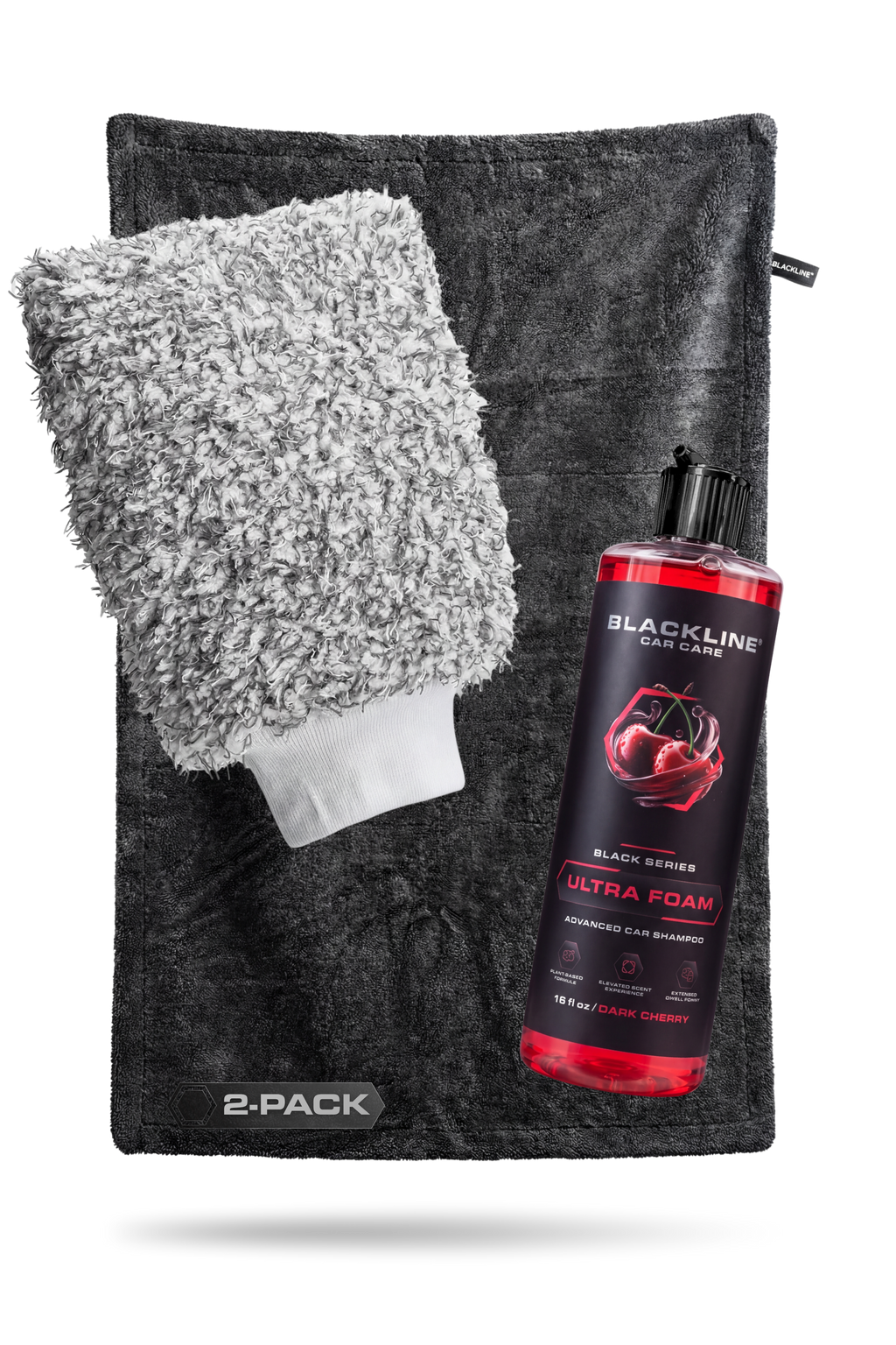 BLACKLINE® 1300 GSM Twisted-Loop Microfiber Car Drying Towel – 2 x 3 ft