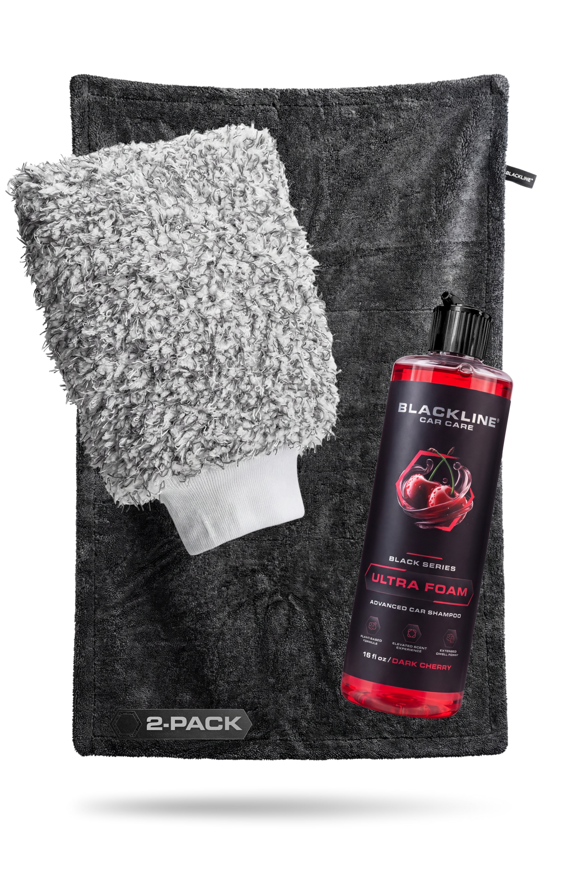 BLACKLINE® 1300 GSM Twisted-Loop Microfiber Car Drying Towel – 2 x 3 ft