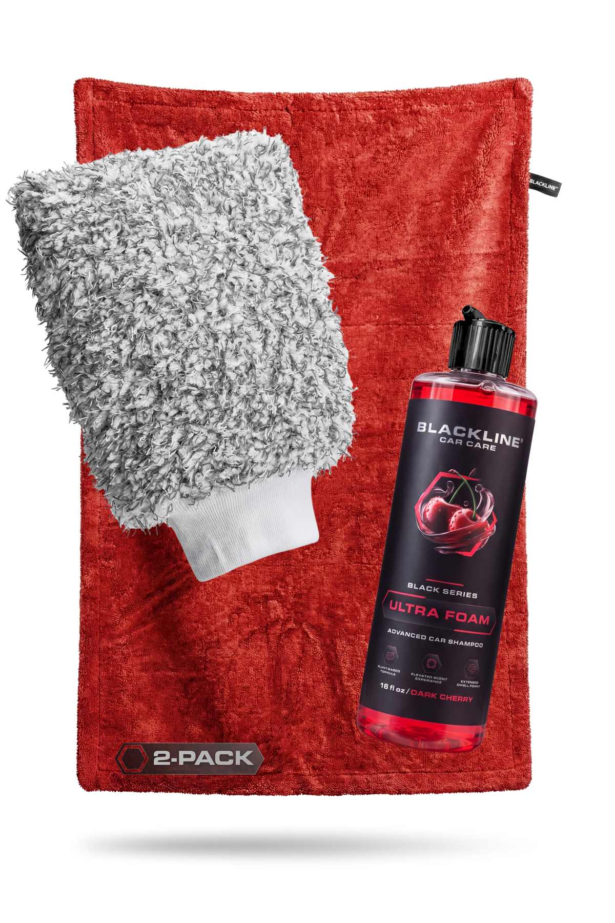 BLACKLINE® 1300 GSM Twisted-Loop Microfiber Car Drying Towel – 2 x 3 ft