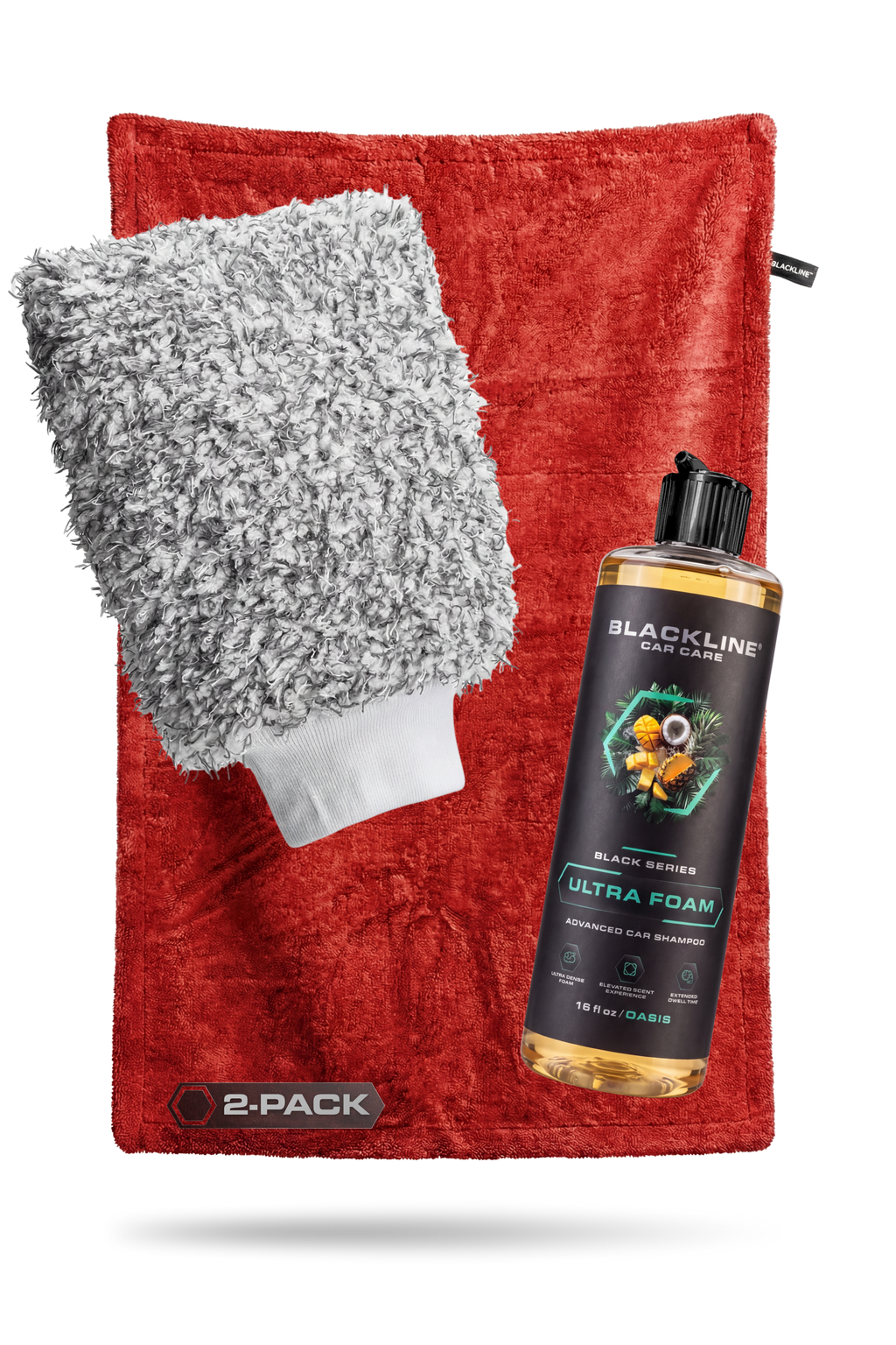 BLACKLINE® 1300 GSM Twisted-Loop Microfiber Car Drying Towel – 2 x 3 ft