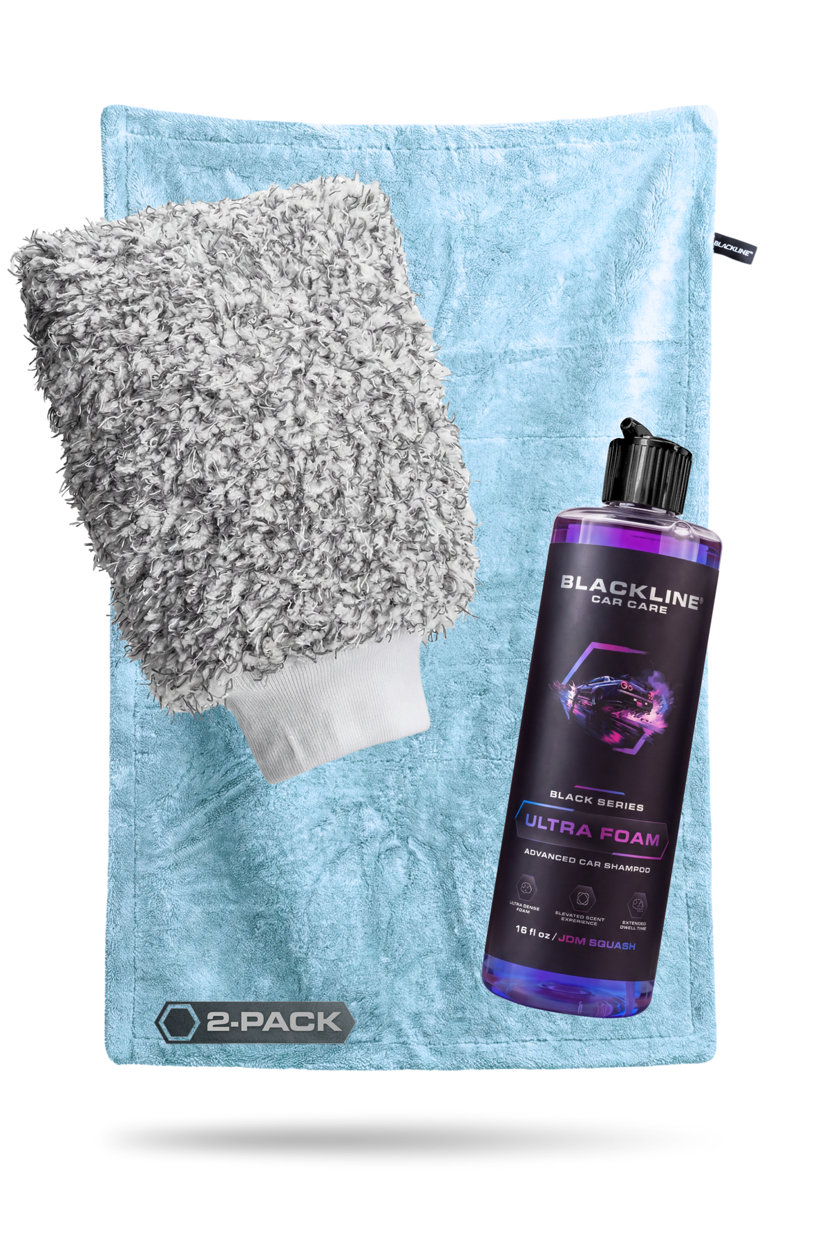BLACKLINE® 1300 GSM Twisted-Loop Microfiber Car Drying Towel – 2 x 3 ft