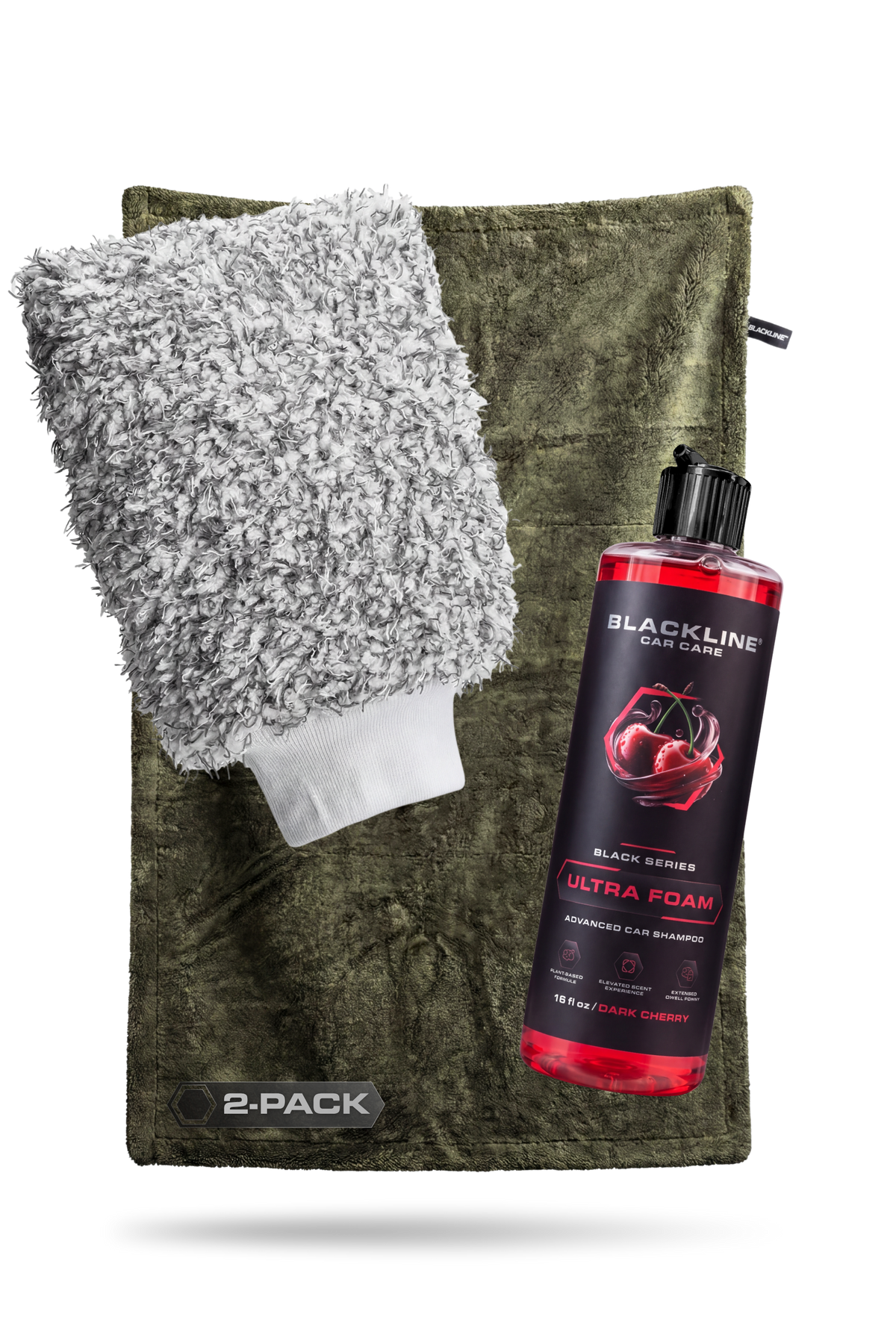 BLACKLINE® 1300 GSM Twisted-Loop Microfiber Car Drying Towel – 2 x 3 ft