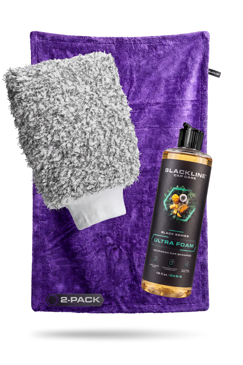 BLACKLINE® 1300 GSM Twisted-Loop Microfiber Car Drying Towel – 2 x 3 ft