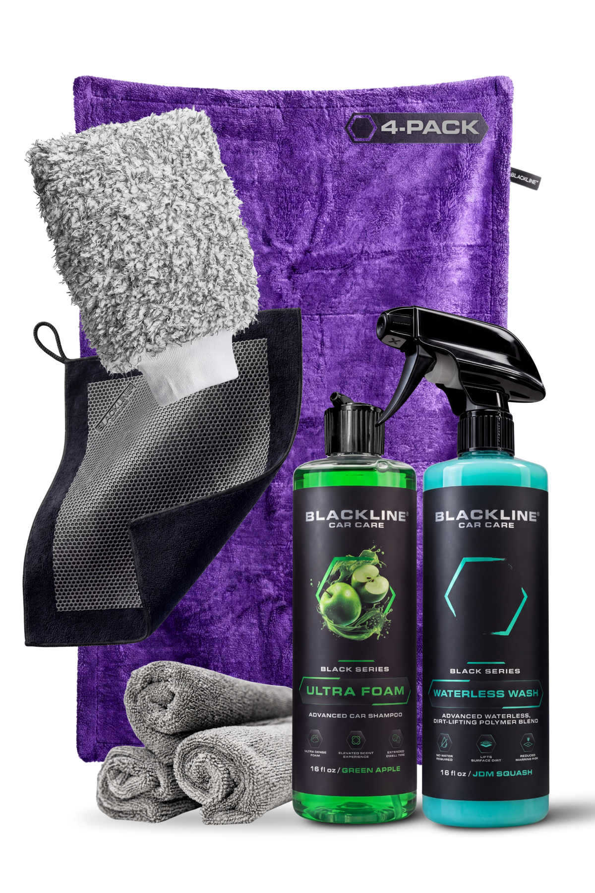 BLACKLINE® 1300 GSM Twisted-Loop Microfiber Car Drying Towel – 2 x 3 ft