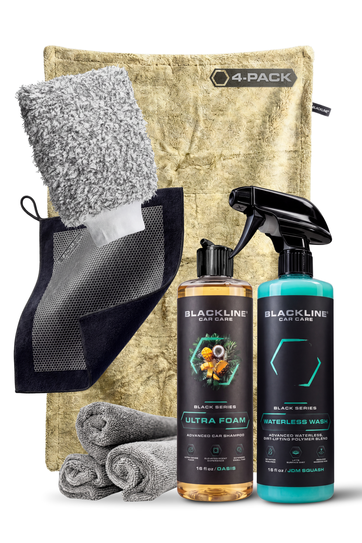 BLACKLINE® 1300 GSM Twisted-Loop Microfiber Car Drying Towel – 2 x 3 ft