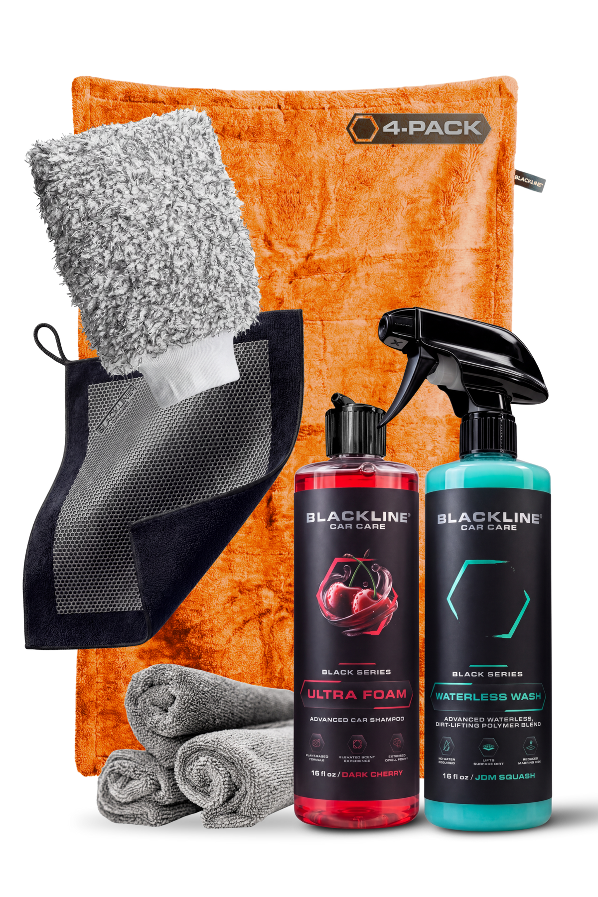 BLACKLINE® 1300 GSM Twisted-Loop Microfiber Car Drying Towel – 2 x 3 ft