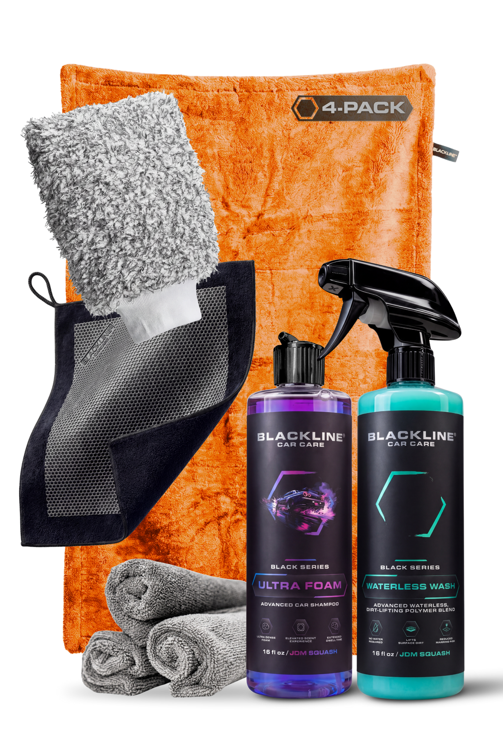 BLACKLINE® 1300 GSM Twisted-Loop Microfiber Car Drying Towel – 2 x 3 ft