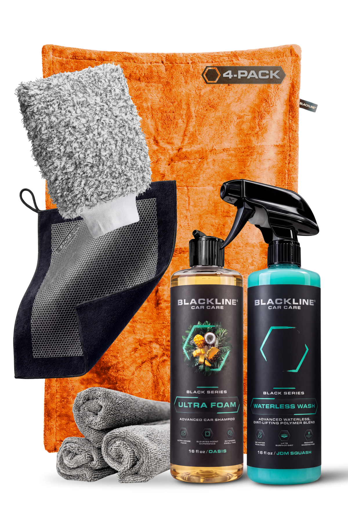 BLACKLINE® 1300 GSM Twisted-Loop Microfiber Car Drying Towel – 2 x 3 ft