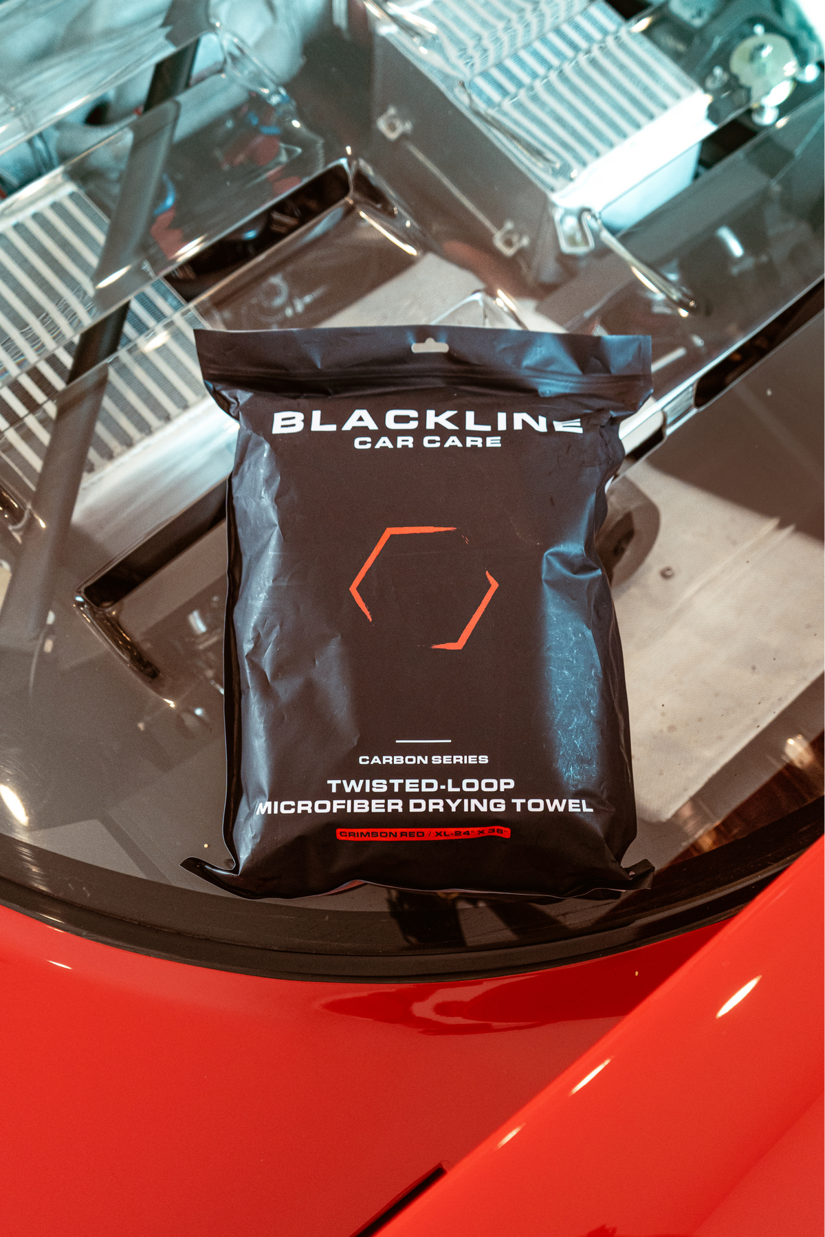 BLACKLINE® 1300 GSM Twisted-Loop Microfiber Car Drying Towel – 2 x 3 ft