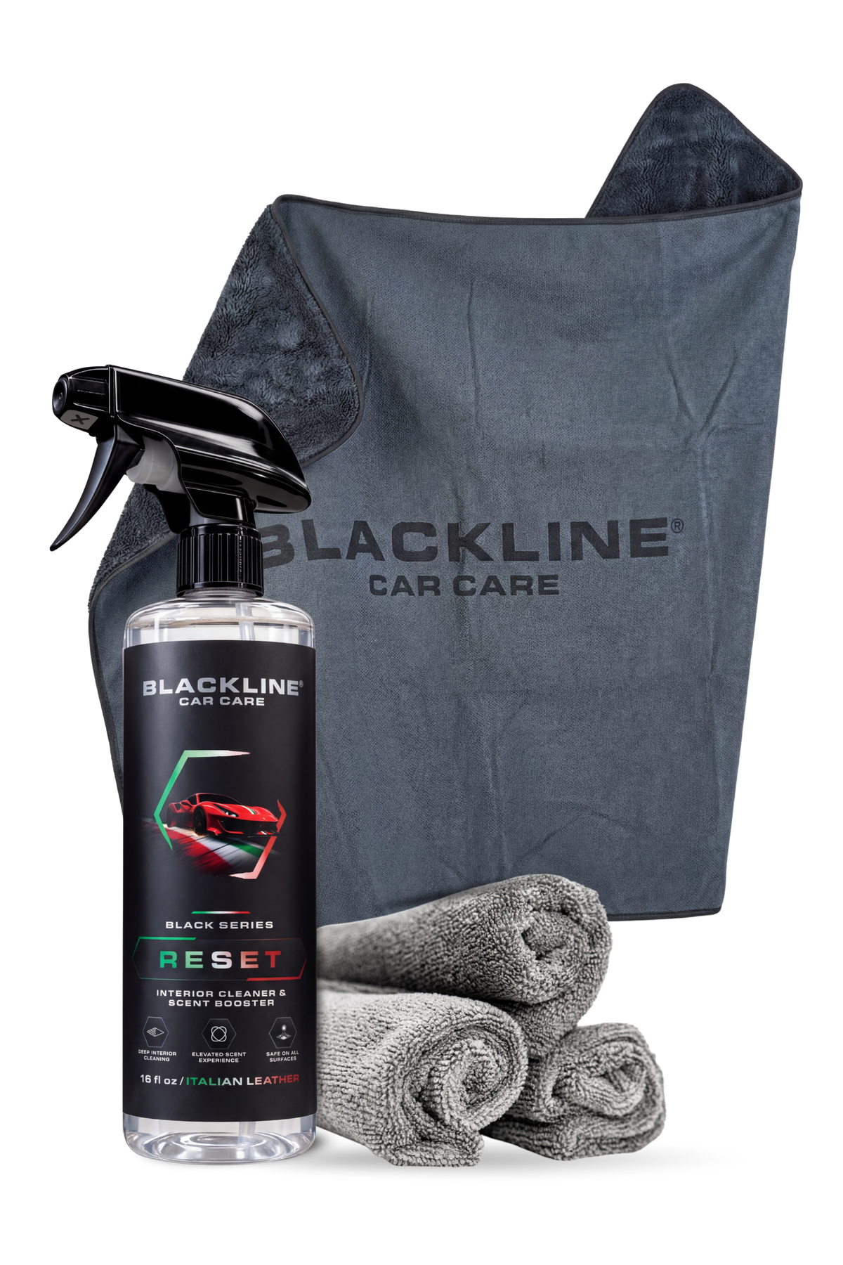 BLACKLINE® Slim Twisted-Loop Microfiber Car Drying Towel