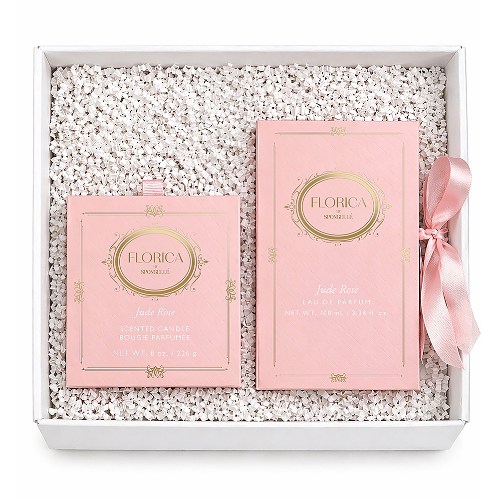 Spongellé Eternal Bloom Jude Rose 2-Piece Perfume & Candle Gift Set