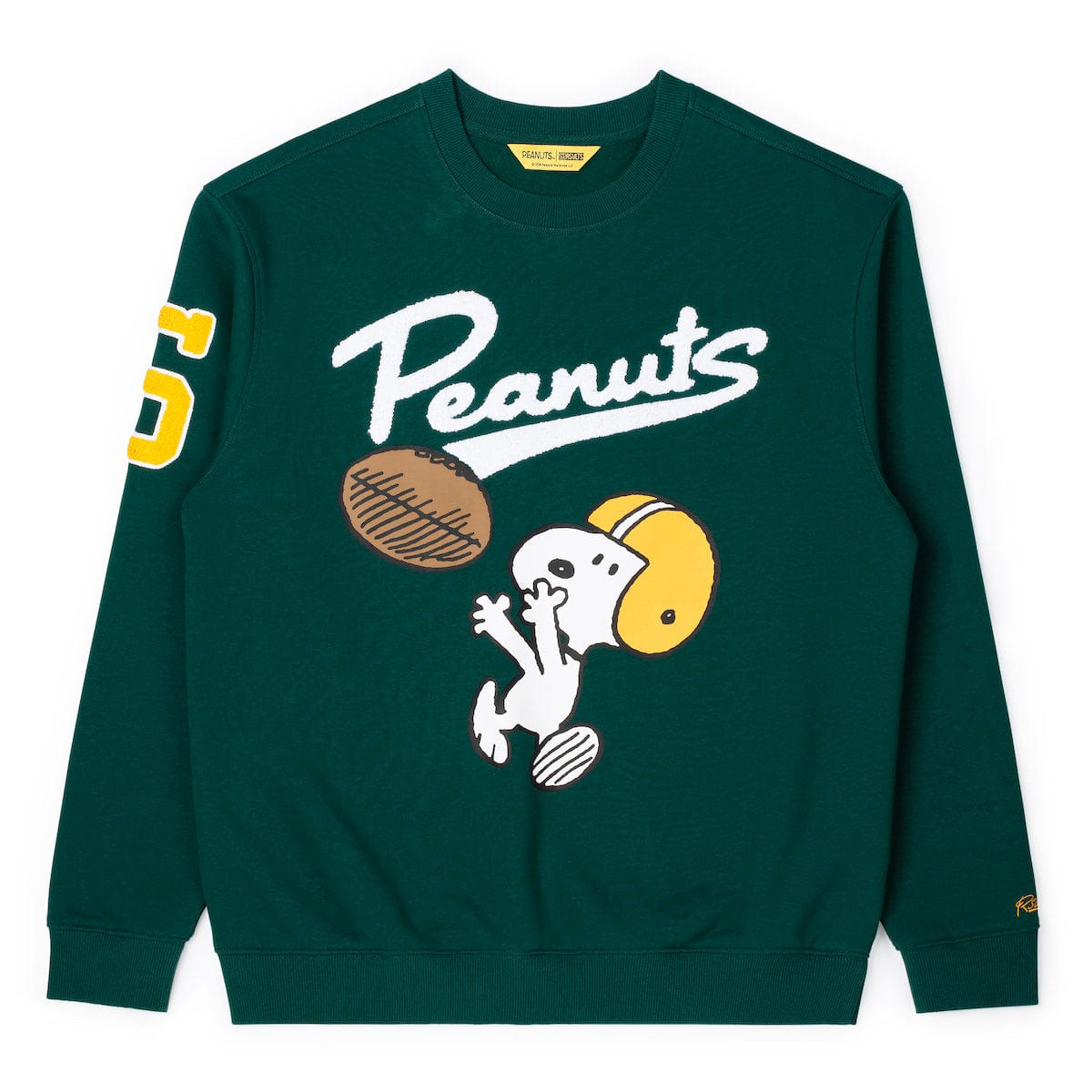 RSVLTS Peanuts Snoopy Scores Embroidered Crewneck Sweatshirt